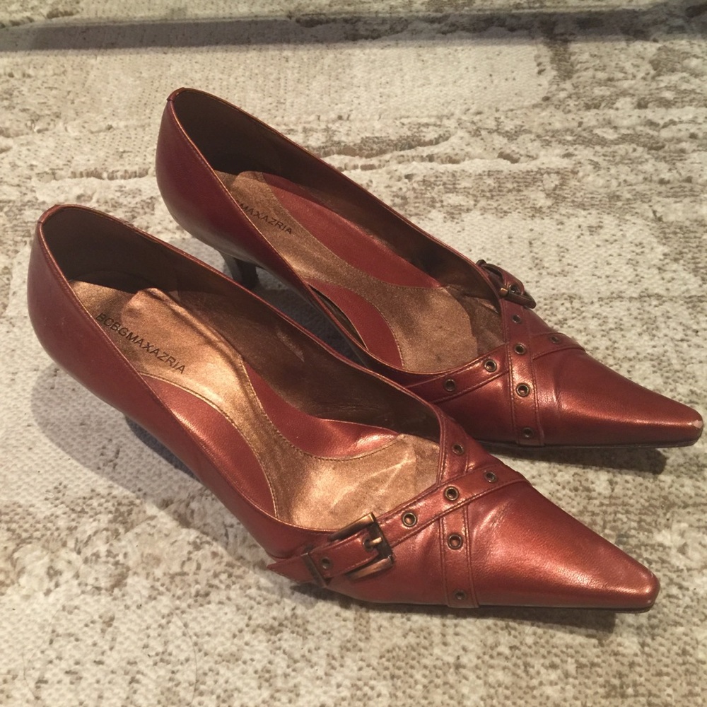 🛍2/$20 BCBGMaxAzria heels 👠 in copper color